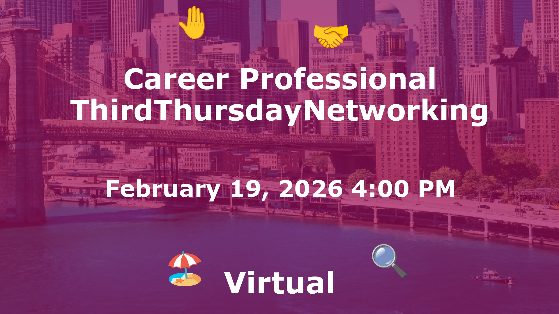 Career Professional ThirdThursdayNetworking  event image